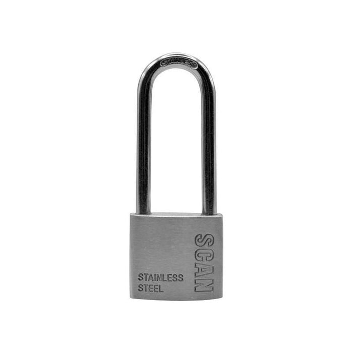 Scan Stainless Steel Padlock 38mm Long Shackle Scan - Town Tools
