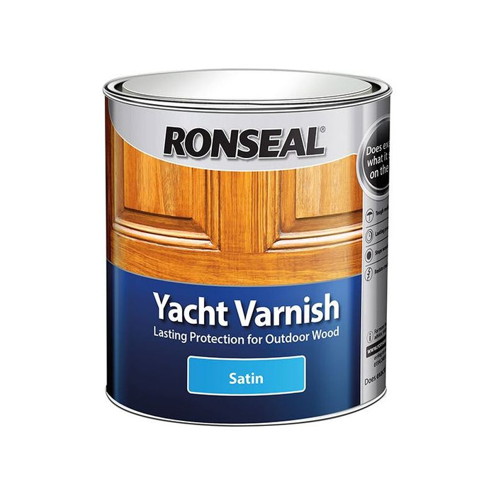 Ronseal Exterior Yacht Varnish Satin 250ml Ronseal - Town Tools