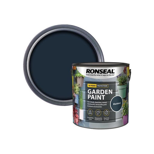 Ronseal Garden Paint Blackbird 2.5 litre Ronseal - Town Tools