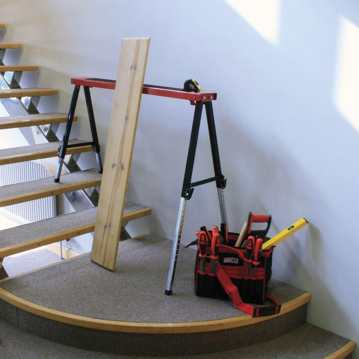 Sealey Fold Down Trestle with Adjustable Legs - Pair FTAL12 Sealey - Town Tools 