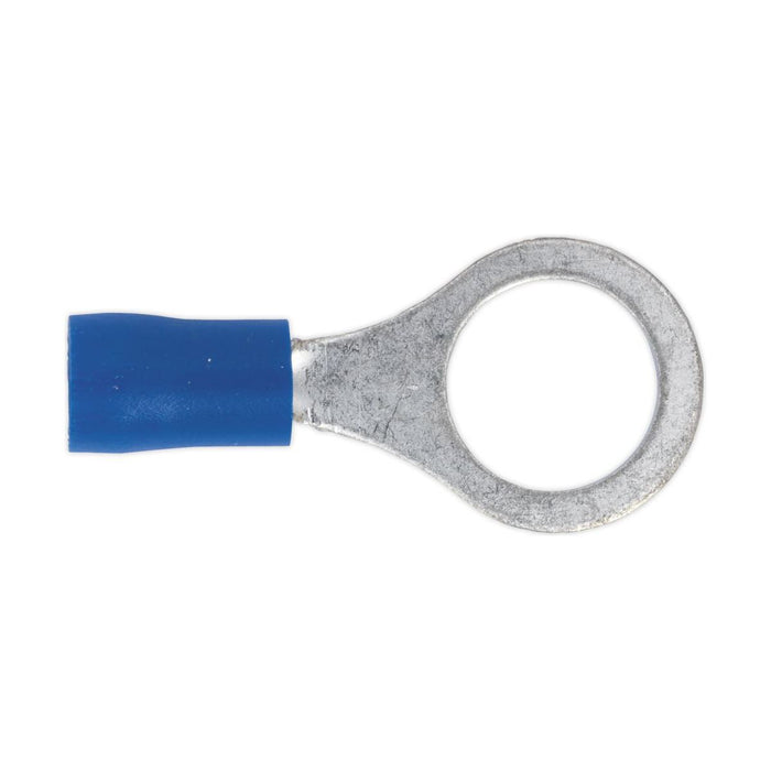 Sealey Easy-Entry Ring Terminal 10.5mm (3/8") Blue Pack of 100 BT23 Sealey - Town Tools 