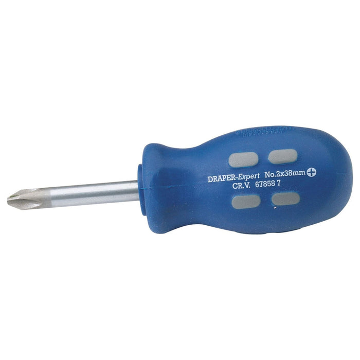 Draper Cross Slot Mechanic's Screwdriver, 38mm, No.2 (Sold Loose) 67858 Draper - Town Tools 