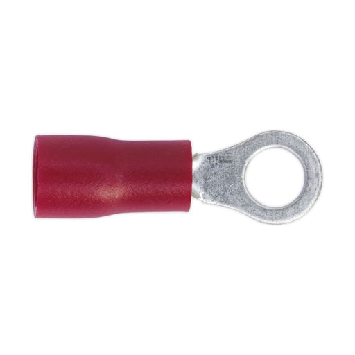 Sealey Easy-Entry Ring Terminal 4.3mm (4BA) Red Pack of 100 RT24 Sealey - Town Tools 