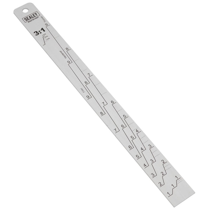 Sealey Aluminium Paint Measuring Stick 1:1/3:1 PA07 Sealey - Town Tools 