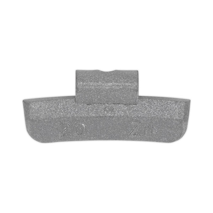 Sealey Wheel Weight 20g Hammer-On Plastic Coated Zinc for Alloy Wheels Pack of 1 Sealey - Town Tools 