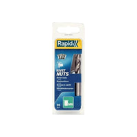 Rapid Steel Rivet Nuts M6 (Pack 20 + Free Drill Bit)