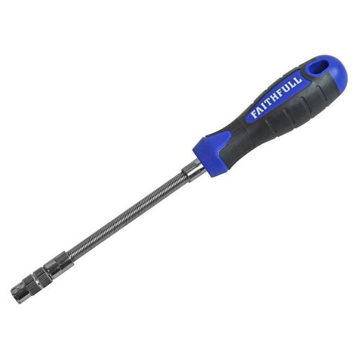 Faithfull Flex Drive Screwdriver 6.5mm (1/4in) Magnetic Faithfull - Town Tools