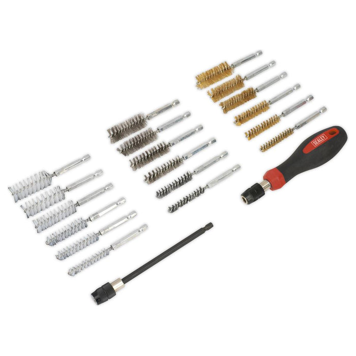 Sealey Cleaning & Decarbonising Brush Set 20pc VS1800 Sealey - Town Tools 