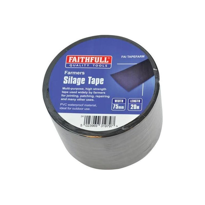 Faithfull Farmer's Silage Tape 75mm x 20m Faithfull - Town Tools