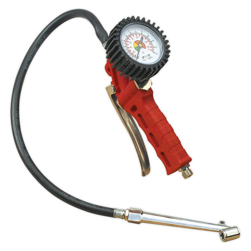 Sealey Tyre Inflator with Twin Push-On Connector SA9312 Sealey - Town Tools 