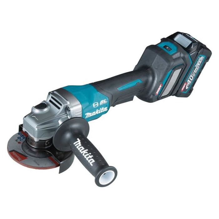 Makita GA028GD202 XGT 40Vmax BL Paddle Switch Grinder 115mm 40V 2 x 2.5Ah Li-ion Makita - Town Tools