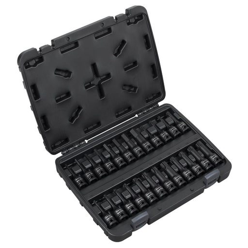 Premier Hex/TRX-Star*/Spline Impact Socket Bit Set 1/2"Sq Drive 24pc Sealey Premier - Town Tools 