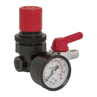 Sealey Air Regulator 1/4"BSP Female 1/4"BSP Male SA5/RG/14