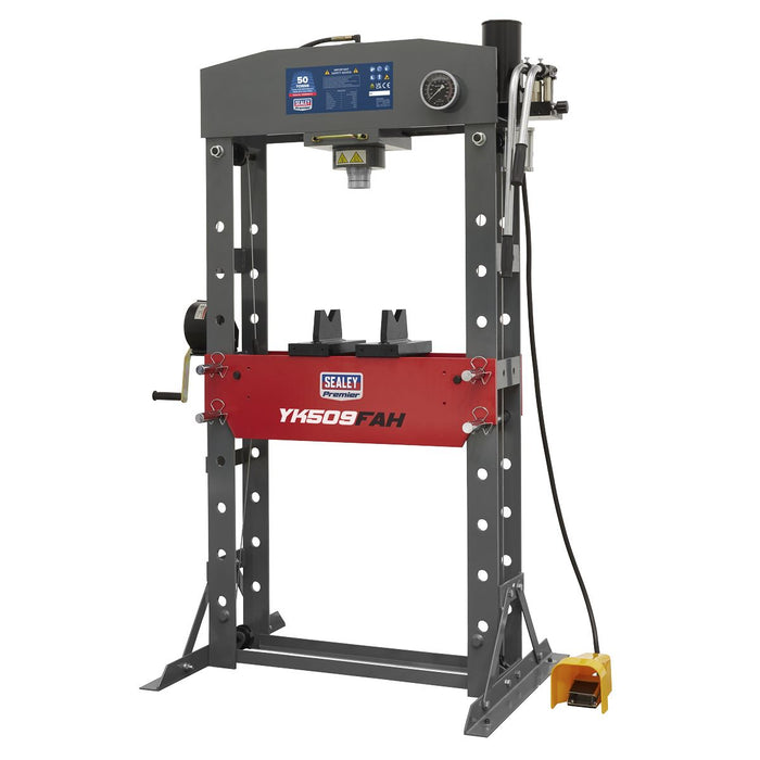 Sealey Premier Premier Air/Hydraulic Floor Type Press with Foot Pedal 50 Tonne Sealey Premier - Town Tools 