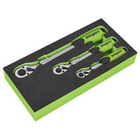 Siegen Siegen Extendable Ratchet Wrench Set 3pc S01285
