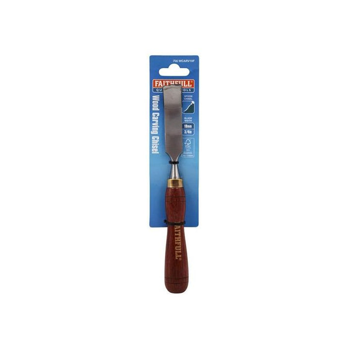Faithfull FSC Spoon Chisel Carving Chisel 19mm (3/4in) Faithfull - Town Tools