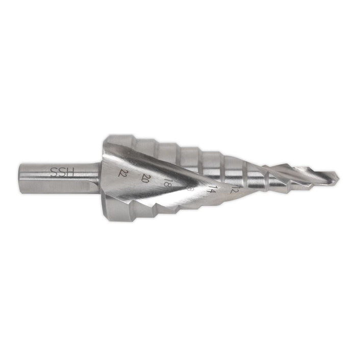 Sealey HSS M2 Step Drill Bit 4-22mm Spiral Flute Sealey - Town Tools 