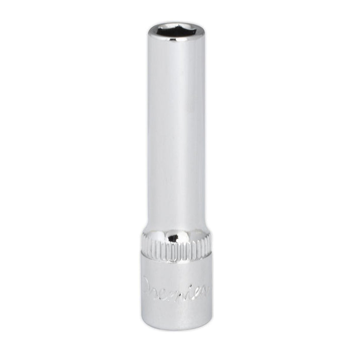 Sealey WallDrive Socket 6mm Deep 1/4"Sq Drive Fully Polished SP1406D Sealey - Town Tools 