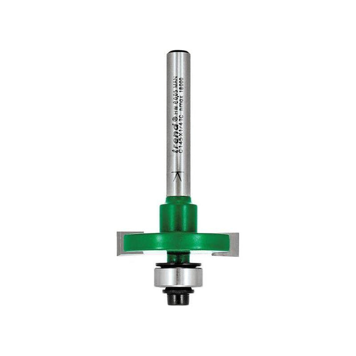 Trend C145 x 1/4 TCT Bearing Guided Slotting Cutter 6.3mm Trend - Town Tools