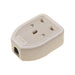 Dencon Rubber Trailing Socket 13A 1-Gang White Dencon - Town Tools