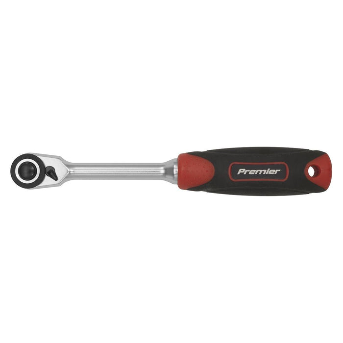 Sealey Compact Head Ratchet Wrench 1/4"Sq Drive Platinum Series AK8987 Sealey - Town Tools 