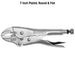 Teng Tools Curved Jaw Power Grip Plier 190mm Teng Tools - Town Tools 