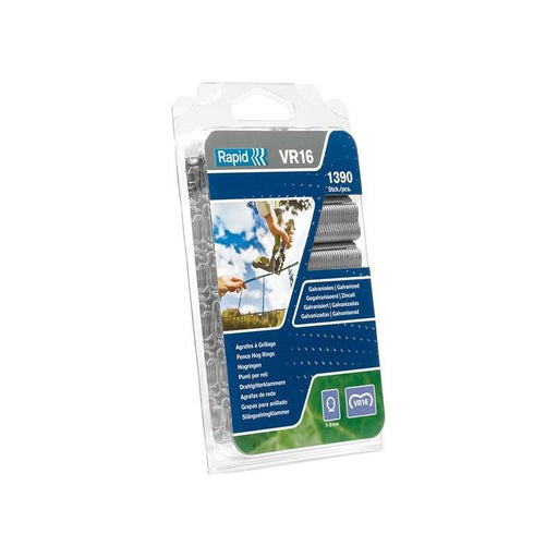 Rapid VR22 Fence Hog Rings Pack 1600 Green Boxed Rapid - Town Tools