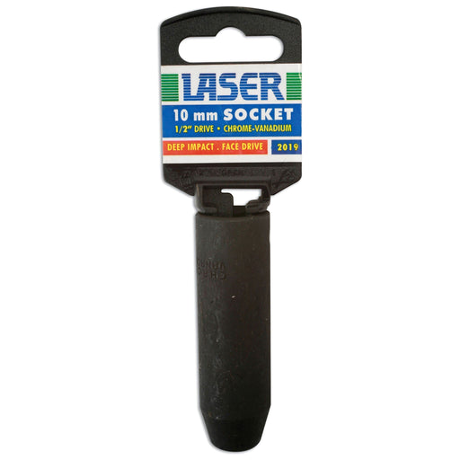 Laser Deep Impact Socket 1/2"D 10mm 2019 Laser - Town Tools 