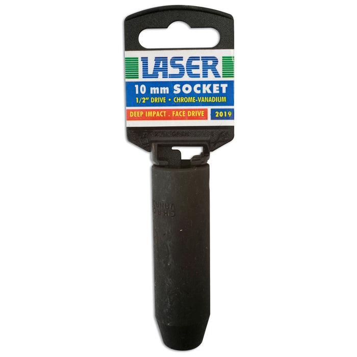 Laser Deep Impact Socket 1/2"D 10mm 2019