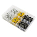 Sealey Numberplate Screw Assortment 4.8mm x 18mm 195pc - Plastic Enclosed Head Sealey - Town Tools 