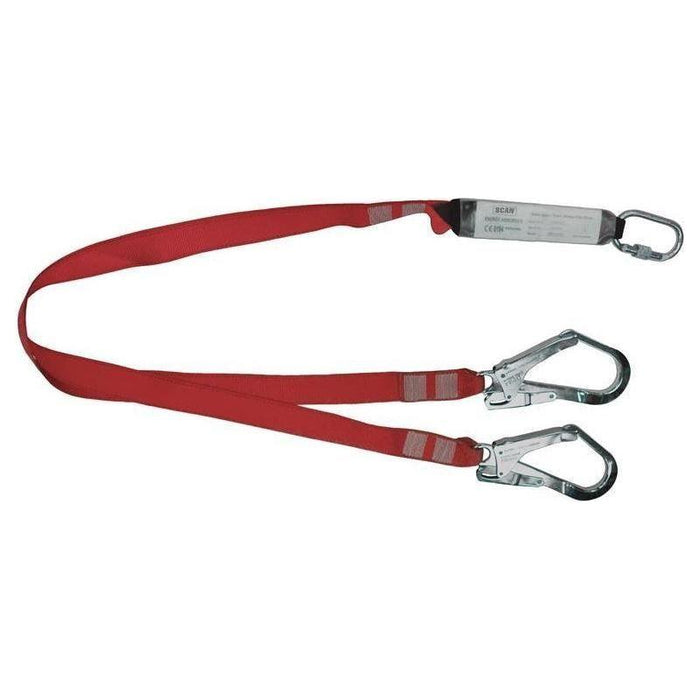 Scan Fall Arrest Twin Lanyard 1.8m Scan - Town Tools