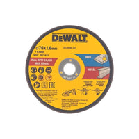 Dewalt Power Tools DT20592 Bonded Abrasive Cutting Disc 76 x 1.6 x 9.5mm (3 Pack)