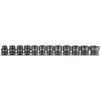 Teng Tools 1/2" Stubby Impact Socket Clip Rail Set DIN 12 Pieces