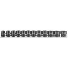 Teng Tools 1/2" Stubby Impact Socket Clip Rail Set DIN 12 Pieces Teng Tools - Town Tools 