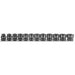 Teng Tools 1/2" Stubby Impact Socket Clip Rail Set DIN 12 Pieces Teng Tools - Town Tools 
