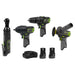 Sealey 4 x SV10.8 Series Cordless Combo Kit 10.8V - 2 Batteries & Euro Plug Sealey - Town Tools 