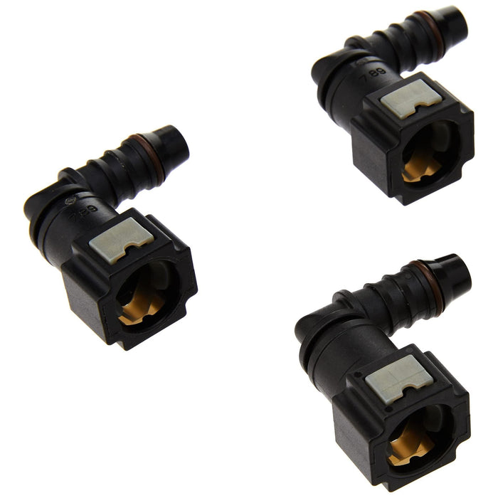 Connect 90 Angled Fuel Line Quick Connectors 7.89 x 8mm 3pc 37211 Tool Connection - Town Tools 