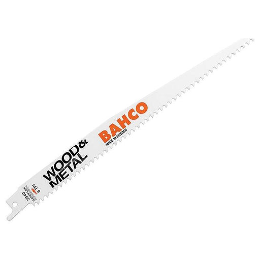 Bahco Wood & Metal Bi-Metal Reciprocating Blade 228mm 6 TPI (Pack 5) Bahco - Town Tools