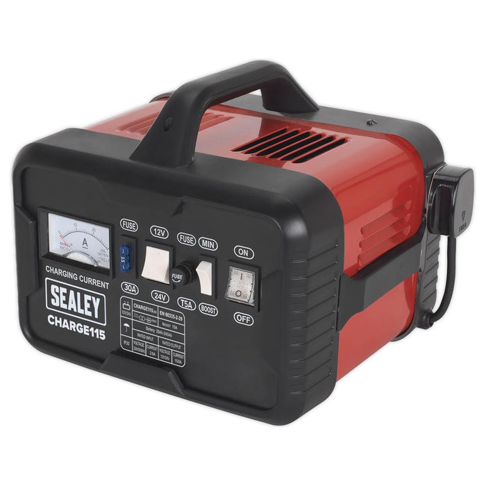 Sealey Battery Charger 19Amp 12V/24V 230V CHARGE115 Sealey - Town Tools 