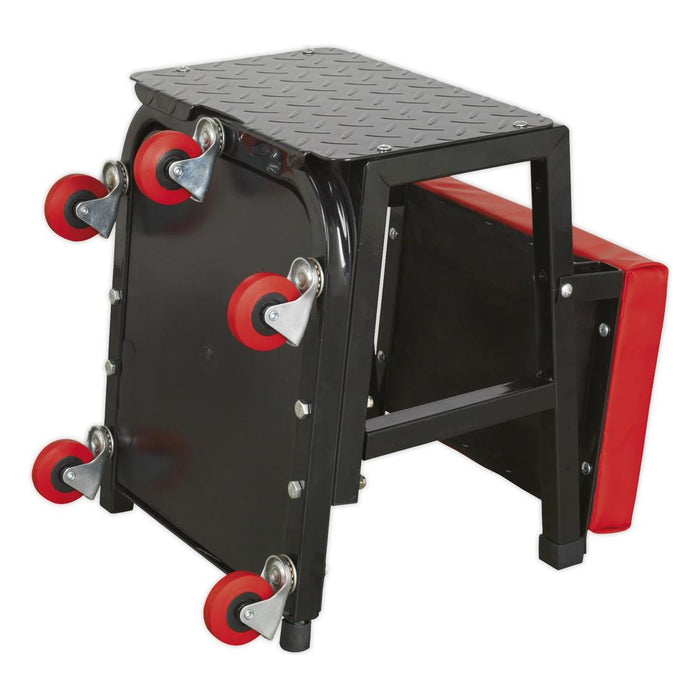 Sealey Mechanic's Utility Seat & Step Stool SCR16 Sealey - Town Tools 