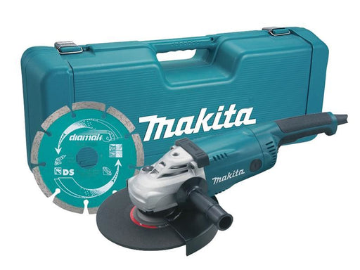 Makita GA9020KD 230mm Angle Grinder with Case & Diamond Wheel 2000W 240V Makita - Town Tools