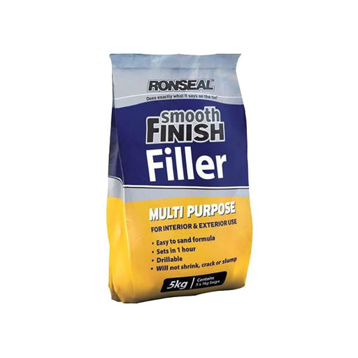 Ronseal Smooth Finish Multipurpose Wall Powder Filler 5kg Ronseal - Town Tools