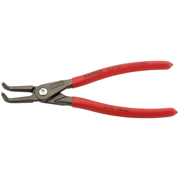 Draper Knipex 48 21 J31 90&deg; Internal Straight Tip Circlip Pliers, 40 - 100mm Draper - Town Tools 