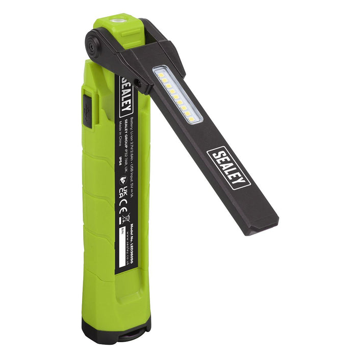Sealey Rechargeable 360 Inspection Light 10W & 2 x 4W SMD LED - Green LED3605G Sealey - Town Tools 