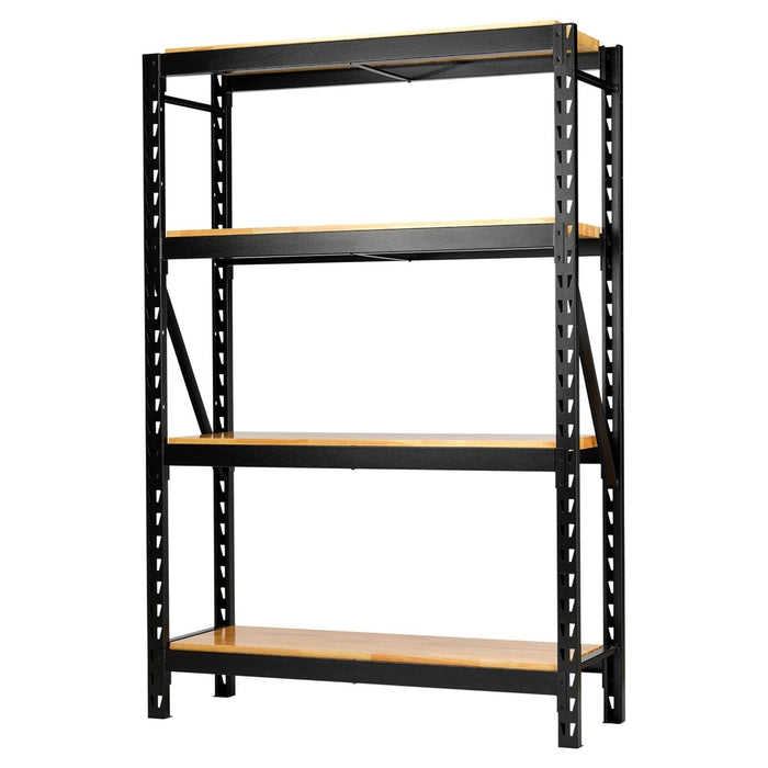 Bunker 18 Piece Modular 4 Tier Racking with Hardwood Shelving, 1500mm Draper - Town Tools