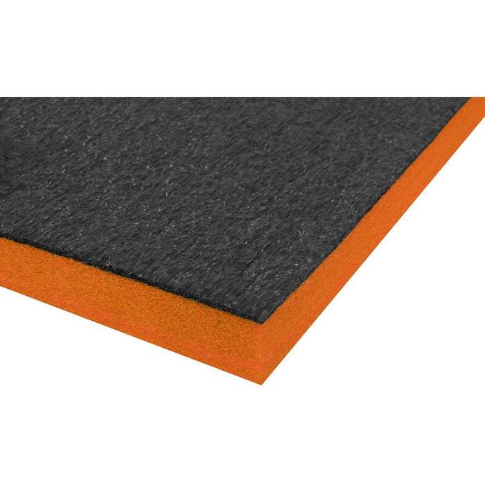 Sealey Easy Peel Shadow Foamï Orange/Black 1200 x 550 x 30mm SF30OR Sealey - Town Tools 