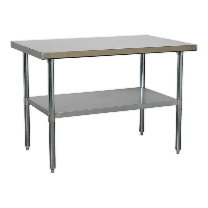 Sealey Stainless Steel Workbench 1.2m AP1248SS Sealey - Town Tools 