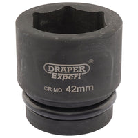 Draper Expert HI-TORQ 6 Point Impact Socket, 1" Sq. Dr., 42mm 05122