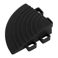 Sealey Polypropylene Floor Tile Corners 60 x 60mm Black Pack of 4 FT3CB