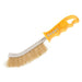 Faithfull Wire Scratch Brush Brass Yellow Handle Faithfull - Town Tools